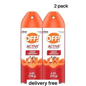 OFF! Active Sweat Resistant Insect Repellent, 2 Pack - 6 oz